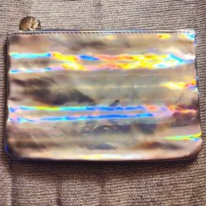 Ipsy Silver Holographic Make Up Bag